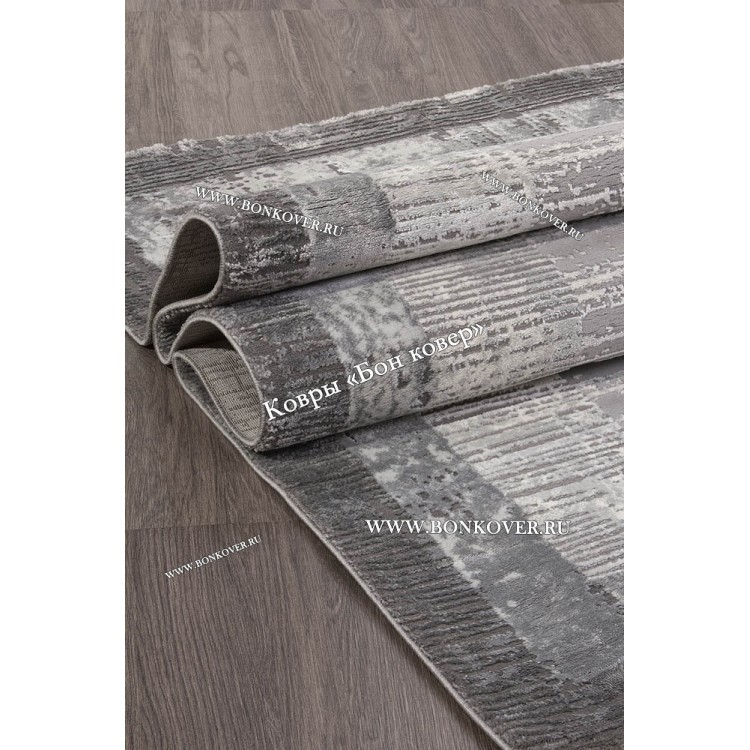 Абстрактный ковер дизайн 100 серый